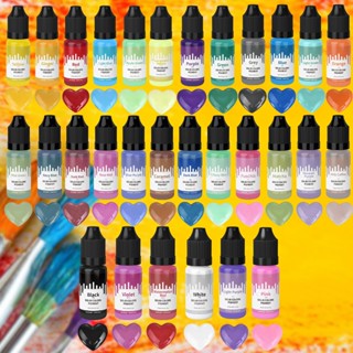 เอสเซนส์สีทึบ สีผสมเรซิ่น สีผสมepoxy ขนาด10ml 30สี SOLID COL…