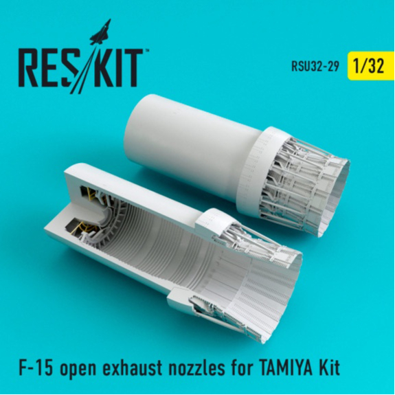 RSU32-0029 F-15 open exhaust nozzles for TAMIYA Kit (1/32)
