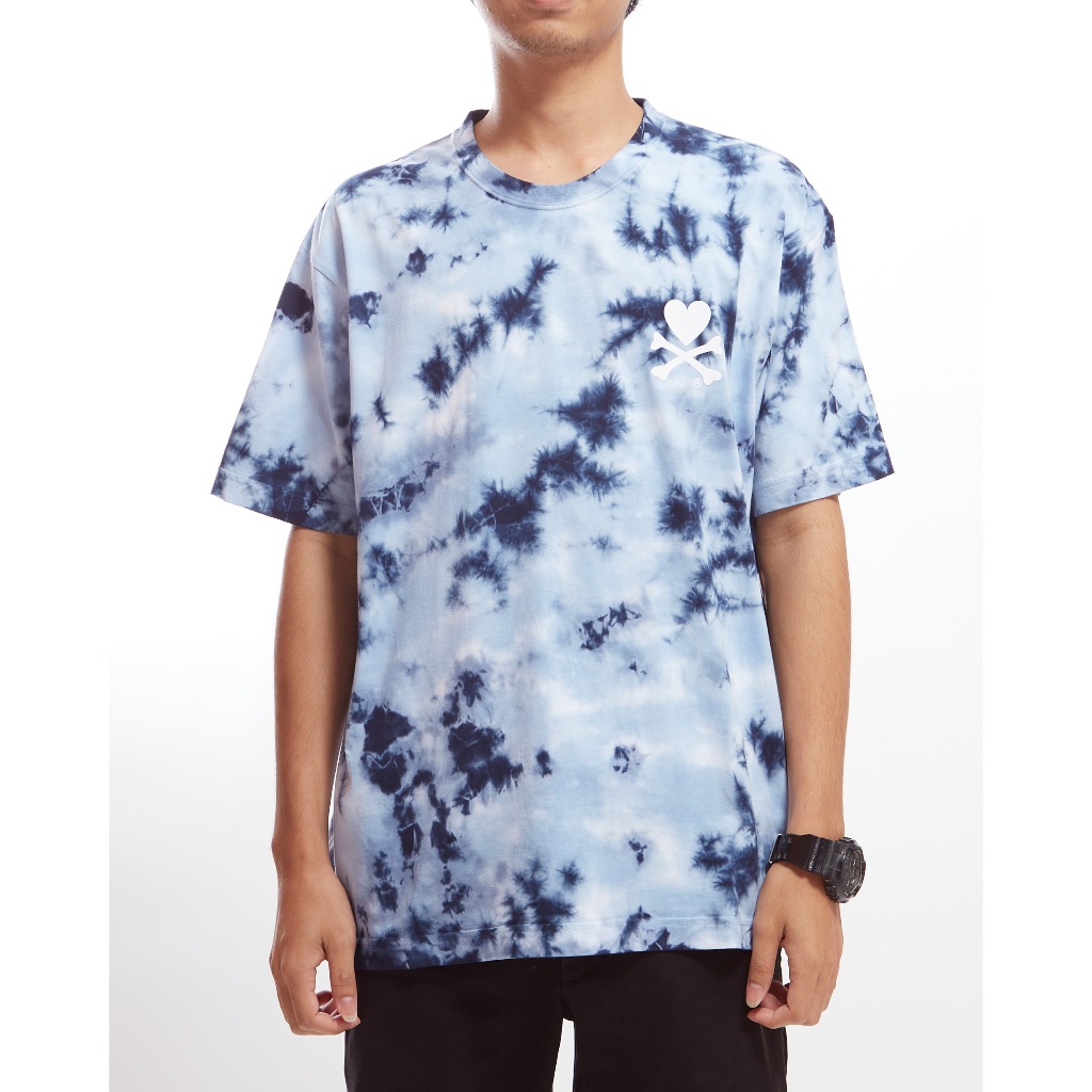 TOKIDOKI เสื้อยืดผู้ชาย MENS TOKIDOKI BASIC LOGO TIEDYED SS TEE