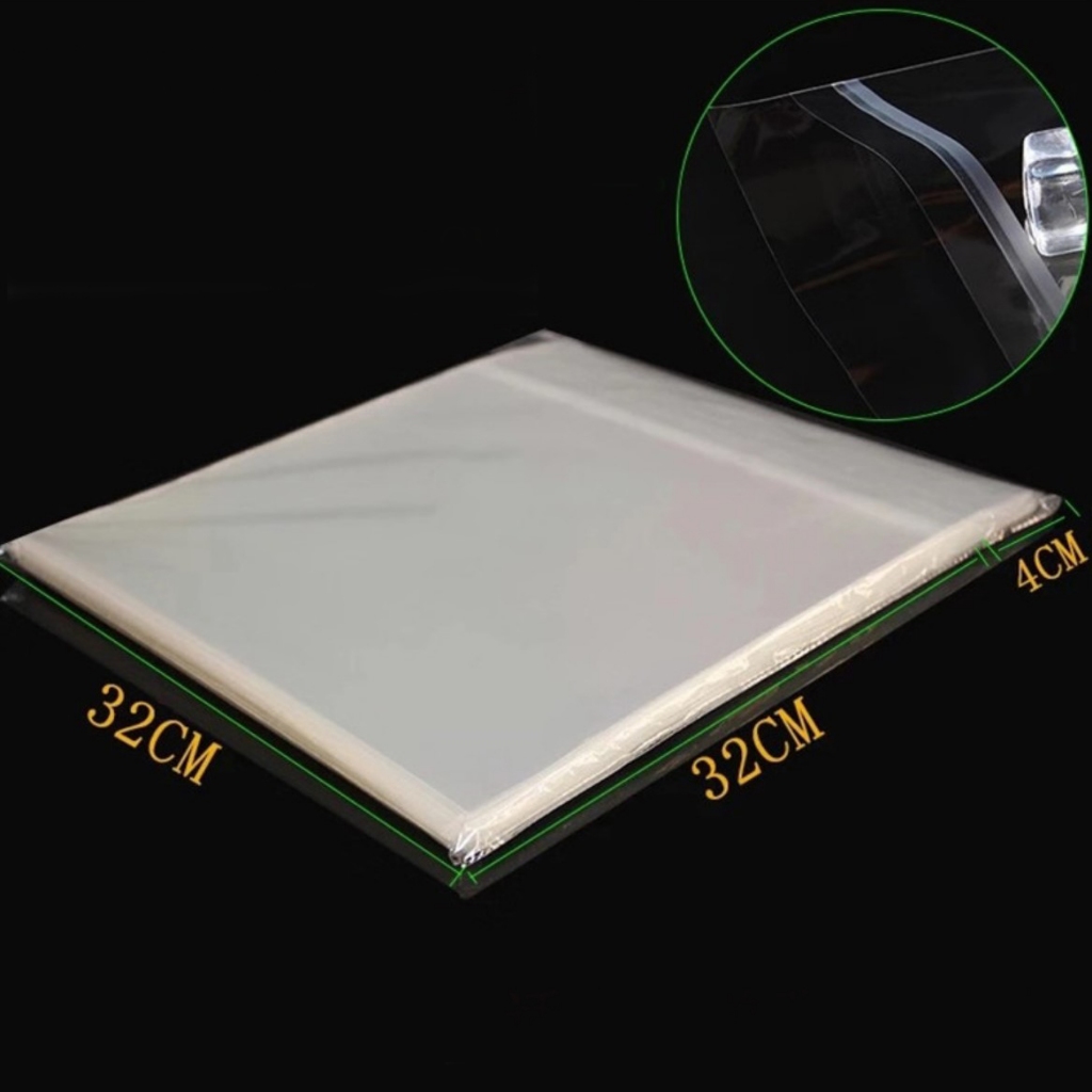 ซองนอกใส่ปกแผ่นเสียง แผ่นเสียงขนาด 12 นิ้ว ป้องกันฝุ่น มีแถบกาว