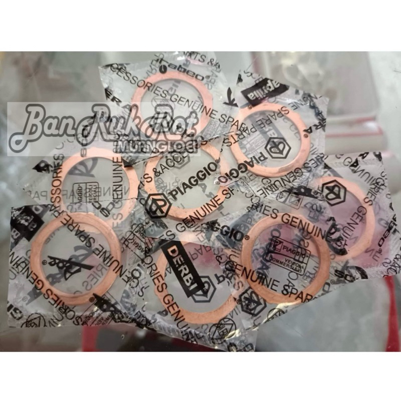 ประเก็นคอท่อ new vespa s, lx, lxv, lt, sprint, prima, gts150 (ราคาต่อ 1 ชิ้น)
