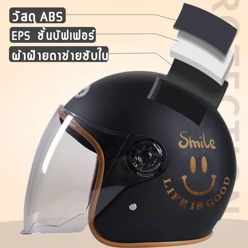 หมวกกันน็อคผู้หญิง กันลมกันหนาว thumbnail 5