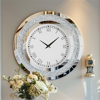 ARTLOGE 60*60cm นาฬิกาติดผนังสุดหรูสไตล์นอร์ดิก Crystal Crus…