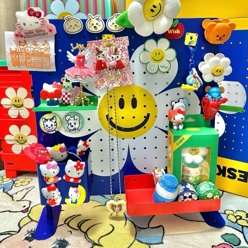 พร้อมส่ง🌈 Wiggle Wiggle ของแท้ 100% บอร์ดแขวนของ แต่งโต๊ะคอม Desk Organizer ชั้นวางของ กระดานแขวนของ ตะขอ โพสอิท 84021 - รูปที่ 4