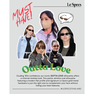 Le Specs “Outta Love” แว่นตาทรงรี แว่นกันแดดทรงรี เลนส์ขนาด 51 มม.
