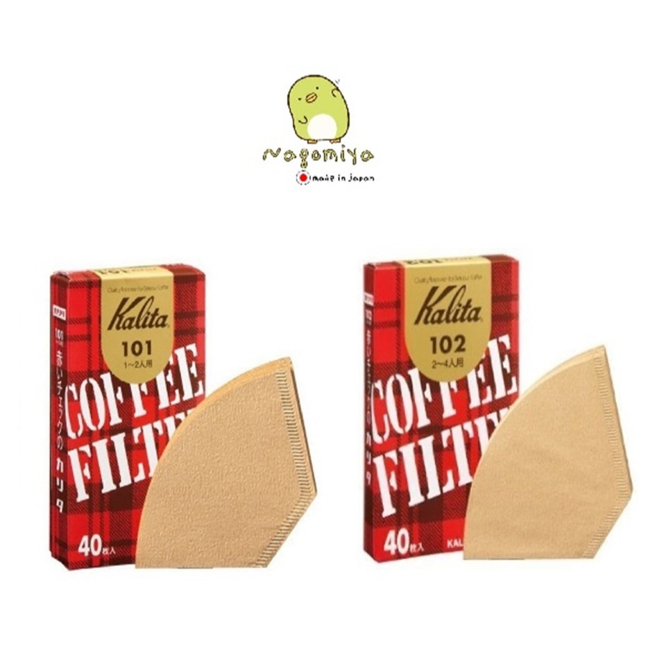 Kalita 101,102 Brown Coffee กระดาษกรองกาแฟสีน้ำตาล 40 ชิ้น