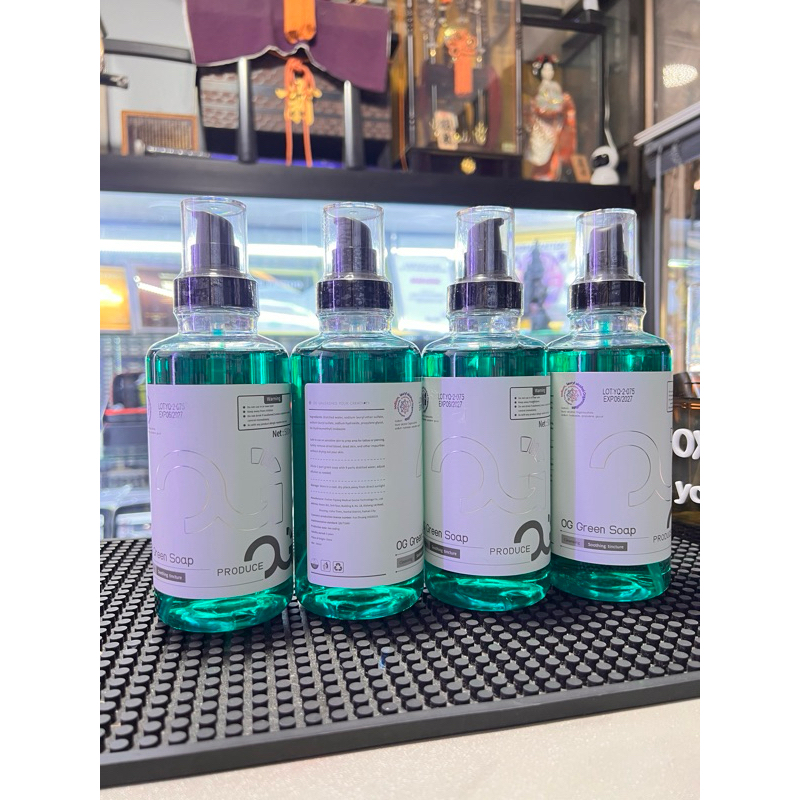 หัวเชื้อทำความสะอาด OG GREEN SOAP สูตรเข้มข้น (ใช้เพียงไม่กี่ปั๊ม ก็ผสมได้ถึง 500ml ) ลดอาการอักเสบ