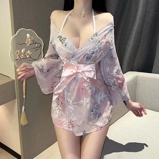 L&L *พร้อมส่งจากกทม* ชุดนอน cosplay ชุดคอสเพลย์ ชุดกิโมโนญี่ปุ่น ชุดญี่ปุ่น free size(S - L)