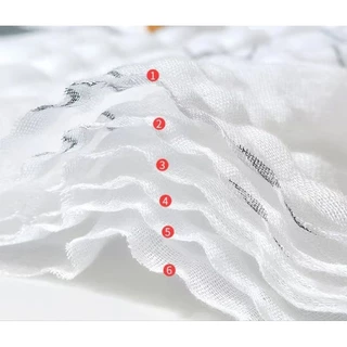 ผ้ามัสลินแบมบู ผืนใหญ่ Muslin แบบหนา 6 ชั้น ขนาด110×110 cm. พร้อมส่ง ‼️หนานุ่ม เกรดดี ลายใหม่สวยๆ ผ้าห่ม ผ้าห่อตัว