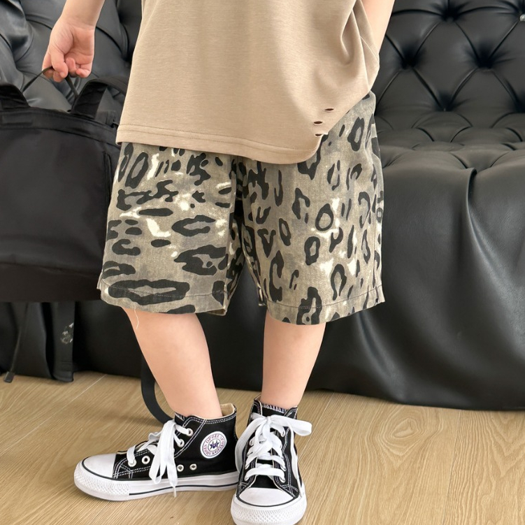 พร้อมส่ง ☑️ขาสั้นเด็กลายเสือ
