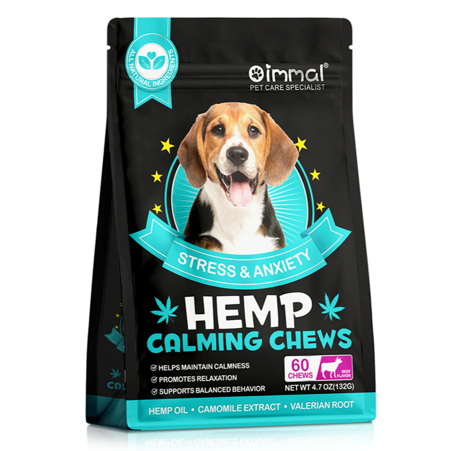 ลดเห่า ลดดุ ลดอาการก้าวร้าว Oimmal Hemp Calming ขนมเคี้ยวเพื่อความสงบผ่อนคลาย