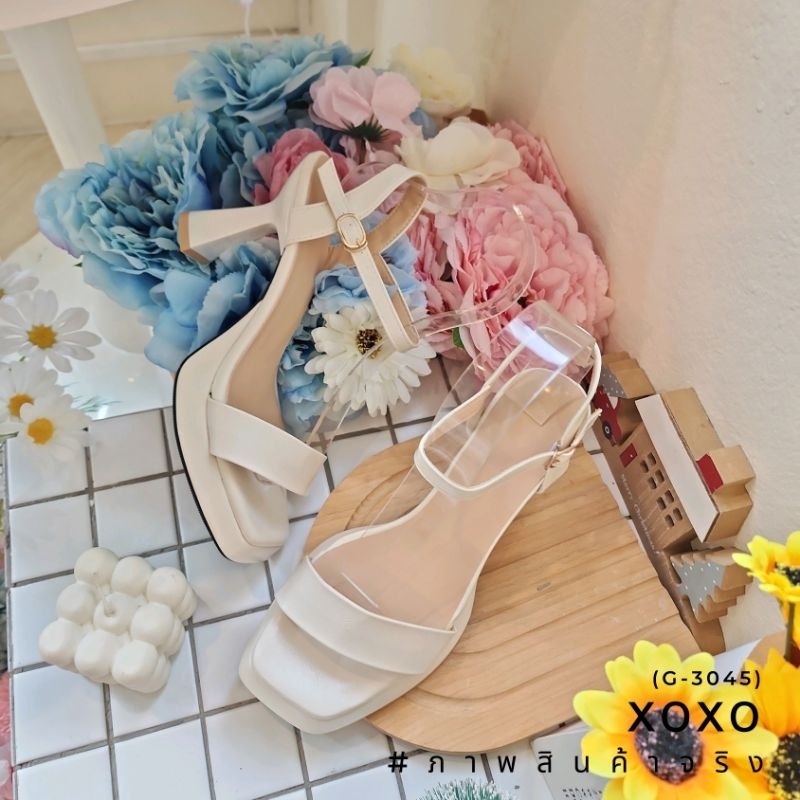 (พร้อมส่งจากไทย-ทุกคู่) เสริมส้น ทรงเปิด .ใส่สบาย หนัง PU