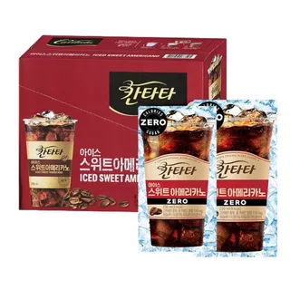 พร้อมส่ง ! [1แพ็ค มี 10ซอง] เครื่องดื่มกาแฟพร้อมทาน Cantata Original Blend Coffee 칸타타 아메리카노 커피