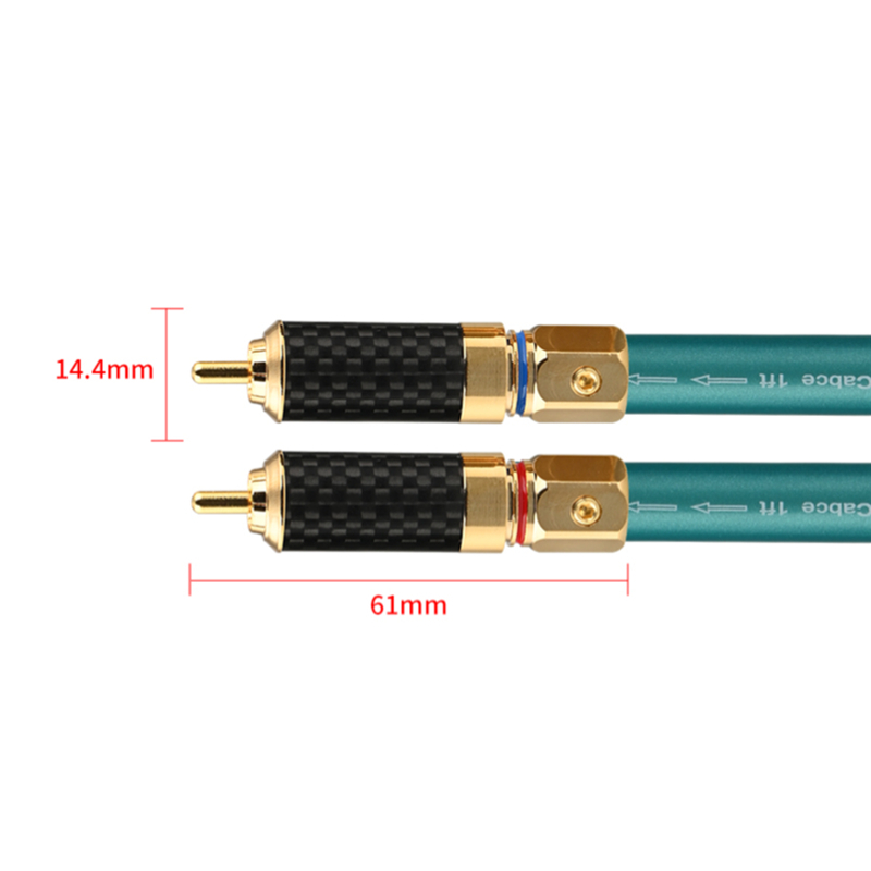 ...สายสัญญาณ RCA ORTOFON Reference 8NX หัวแจ็ค RCA Carbon Kevlar ชุบทอง หรือโรเดียม แบบ 2 เส้น
