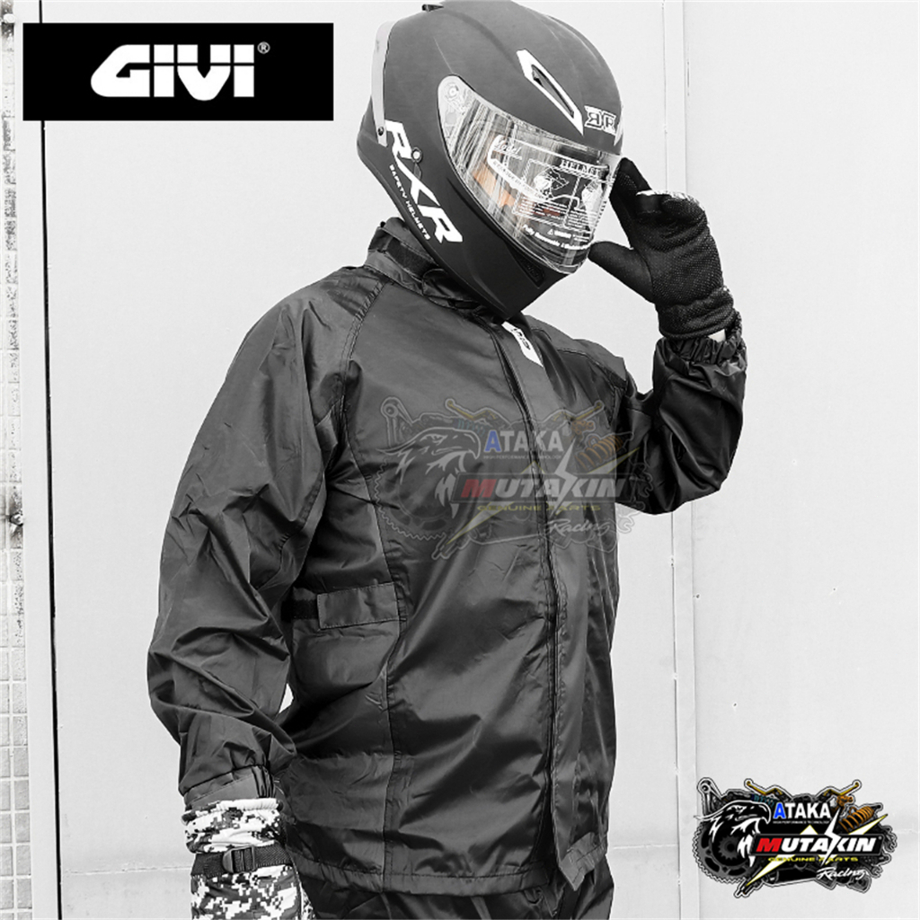ATAKA สื้อกันฝน GIVI-RRS07 Raincoat RACING เสื้อกันฝนขี่มอเตอร์ไซด์ S-6XL รวมเก้าขนาด ชุดกันฝน เสื้อกันฝนพร้อมกางเกง ส่ง ราคา ถูกที่สุด ดีลบีเคเค แกลเลอรีภาพที่ 8
