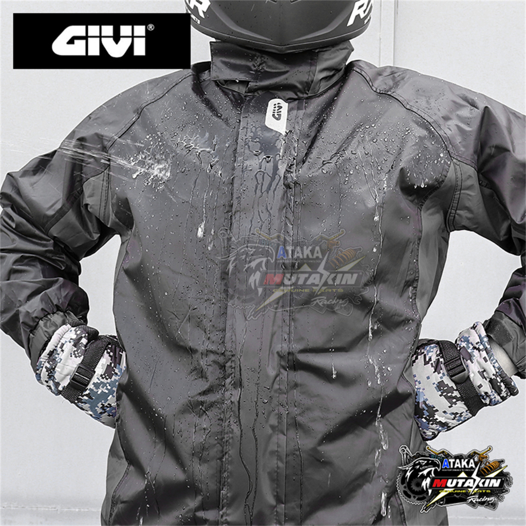ATAKA สื้อกันฝน GIVI-RRS07 Raincoat RACING เสื้อกันฝนขี่มอเตอร์ไซด์ S-6XL รวมเก้าขนาด ชุดกันฝน เสื้อกันฝนพร้อมกางเกง ส่ง ราคา ถูกที่สุด ดีลบีเคเค แกลเลอรีภาพที่ 9