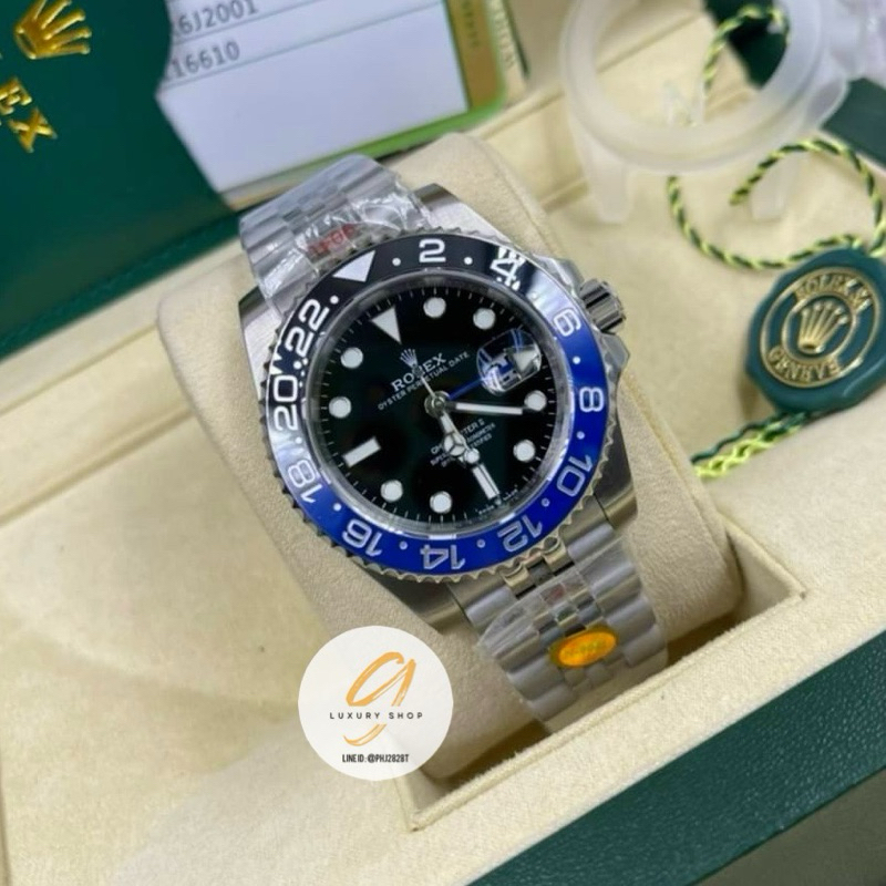 CC R7 พร้อมส่ง นาฬิกาGMT Batman 40mm สายจูบิลลี่ เครื่องAutomatic ตรงตามรูป