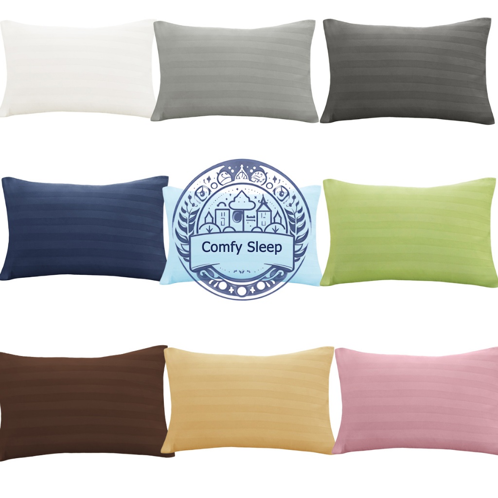 ปลอกหมอน สีพื้นเรียบ Pillowcase 19 x 29 นิ้ว