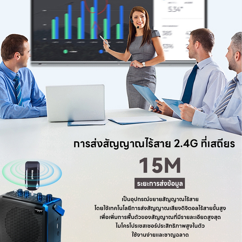 🔥ฟรีค่าส่ง 🔥ไมโครโฟนไร้สาย 2.4Gไมค์ลอยไร้สาย KX720 ไมค์โครโฟนไร้สาย ใช้บนเวที ไมค์ช่วยสอน ไลฟ์สด ไมค์ใช้กับลำโพงพกพา