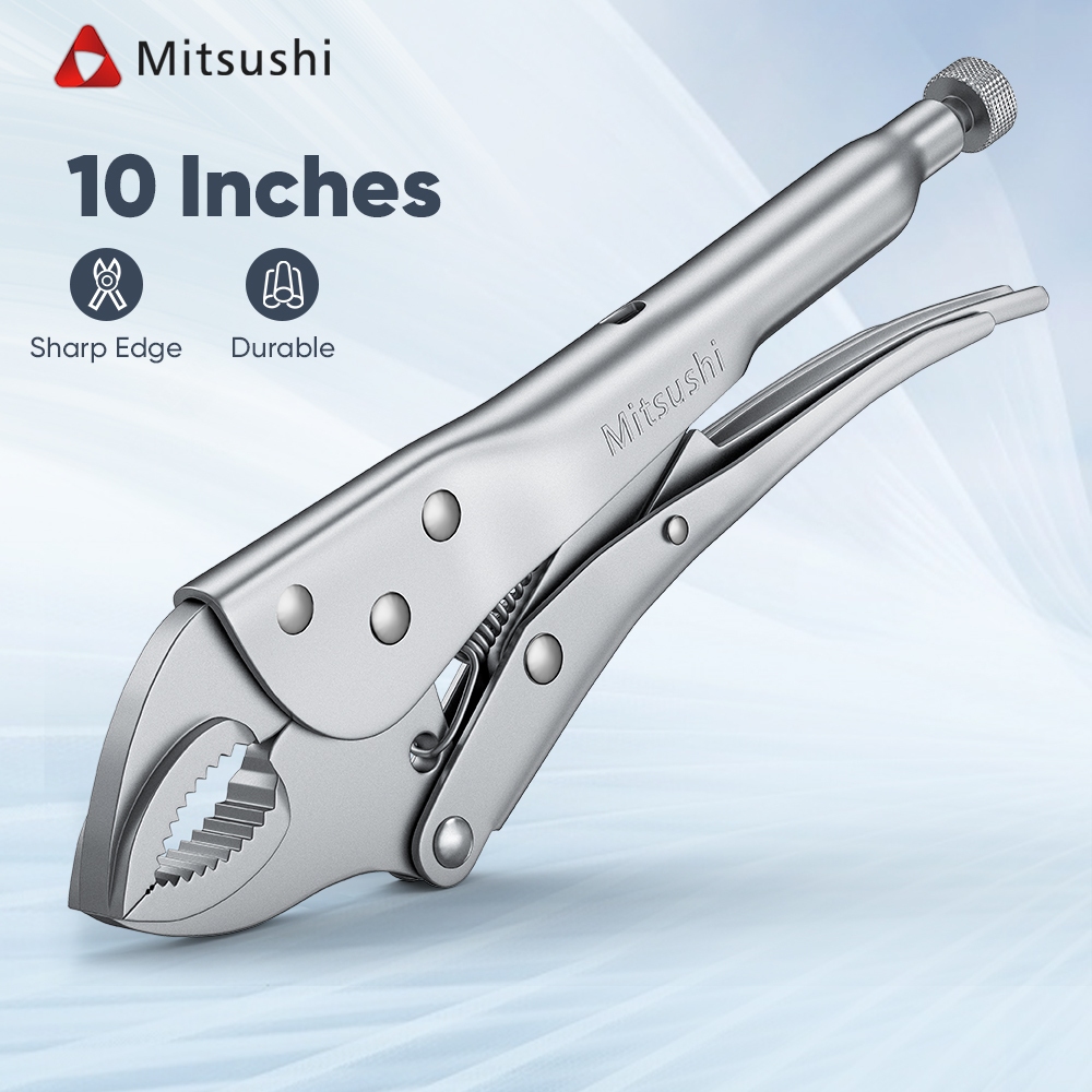 Mitsushi คีมล็อค คีมล็อคปากตรง 9 นิ้ว คีมล็อก ผลิตจากวัสดุเหล็กคุณภาพดี คงทน แข็งแรง