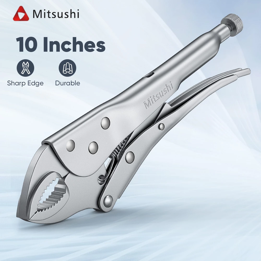 Mitsushi คีมล็อค คีมล็อคปากตรง 9 นิ้ว คีมล็อก ผลิตจากวัสดุเหล็กคุณภาพดี คงทน แข็งแรง