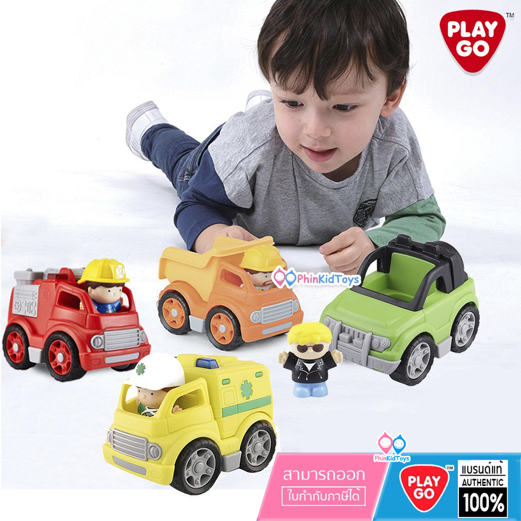 ลดเพิ่ม 10% เก็บโค้ดทักแชท | ของแท้ Playgo รถดั้มพ์ รถพยาบาลมินิ รถออฟโรดมินิ รถดับเพลิง รถแทรกเตอร์ พร้อมฟิกเกอร์