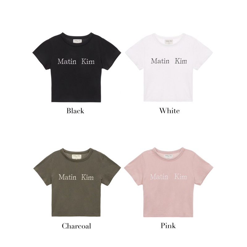 (Pre-order✨) martin kim logo crop top