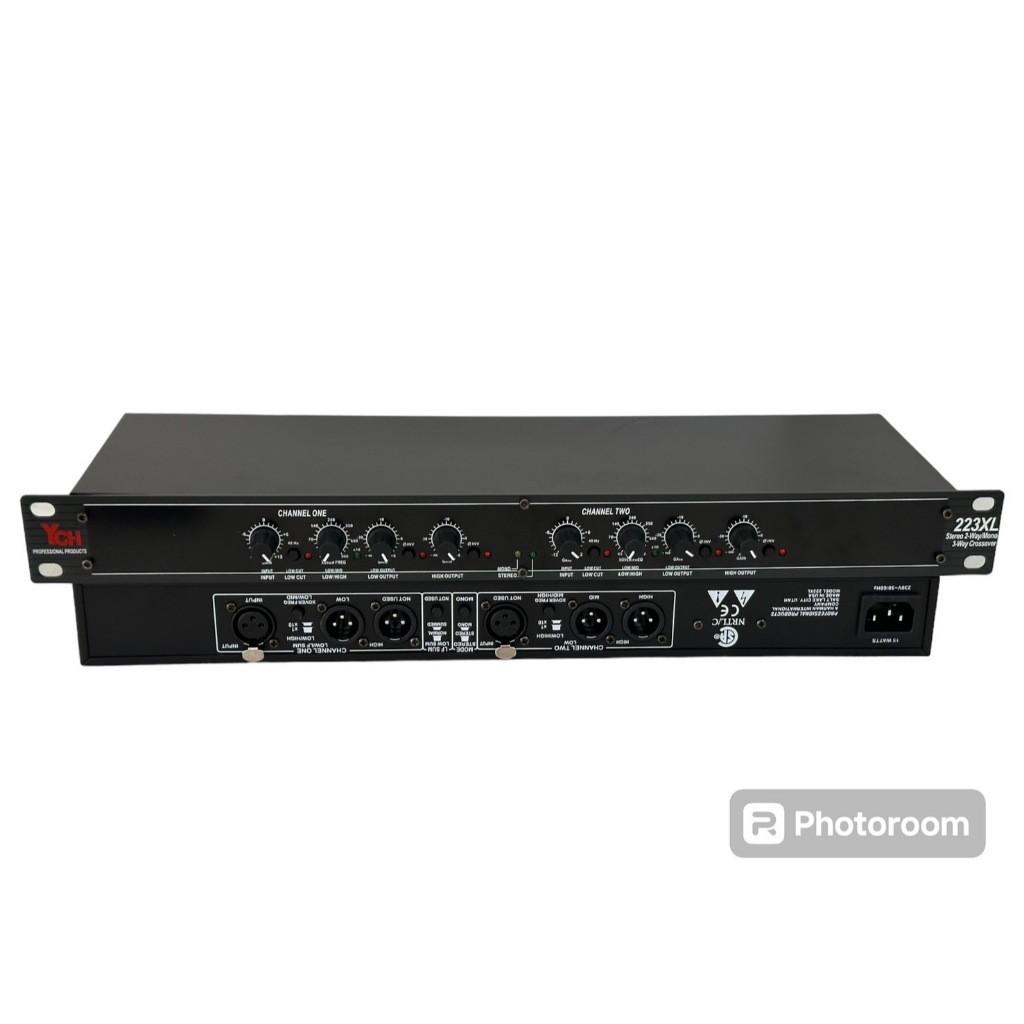 LPSHOP YCH 223XL crossover ครอสโอเวอร์อนาล็อก เครื่องแยกสัญญาณเสียง 223XL Electronic crossoverYCH รุ่น 223 XL ครอส2ทาง 2