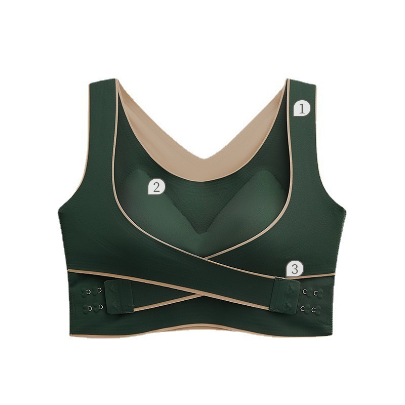 ชุดชั้นในสำหรับผู้หญิง B-125 สปอร์ตบราไร้โครง สัมผัสเรียบเนียนนุ่ม ระบายอากาศได้ดี สวมใส่สบาย  พร้อมส่ง - รูปที่ 4