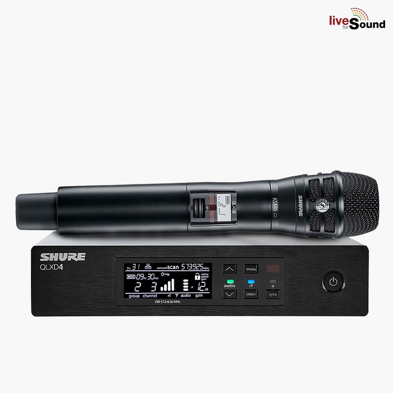 SHURE QLXD24A/K8B ชุดไมโครโฟนไร้สายแบบมือถือเดี่ยว