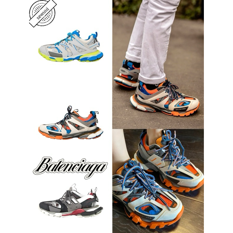 รองเท้าพ่อทรงต่ำกันลื่น Balenciaga Track 1.0 Trainers แท้