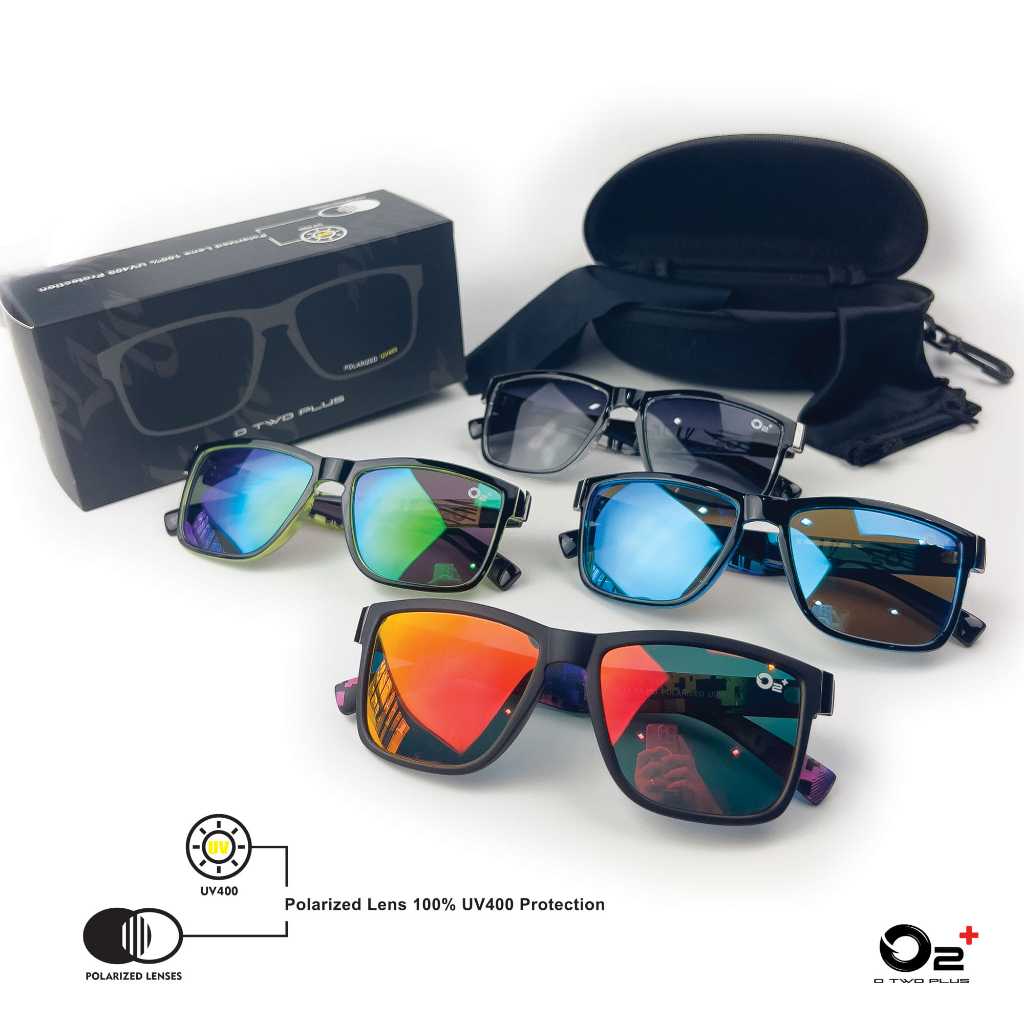 แว่นกันแดด O2+ เลนส์ Polarized ลดแสงสะท้อน ปกป้องสายตา