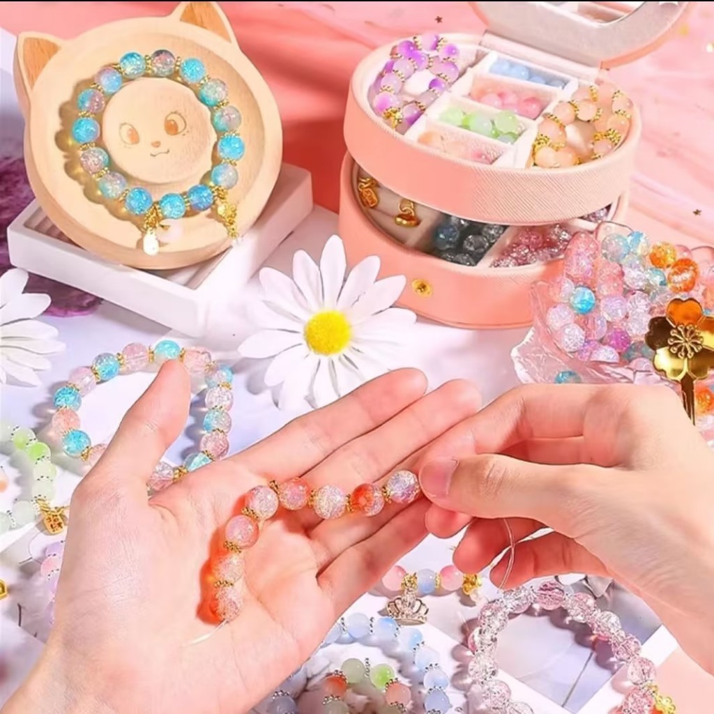 ชุดร้อยลูกปัด DIY ลูกปัดDIY สร้อยข้อมือลูกปัดDIY ลูกปัดร้อยสร้อย พร้อมอุปกรณ์ครบชุดและกล่องจัดเก็บ - รูปที่ 2