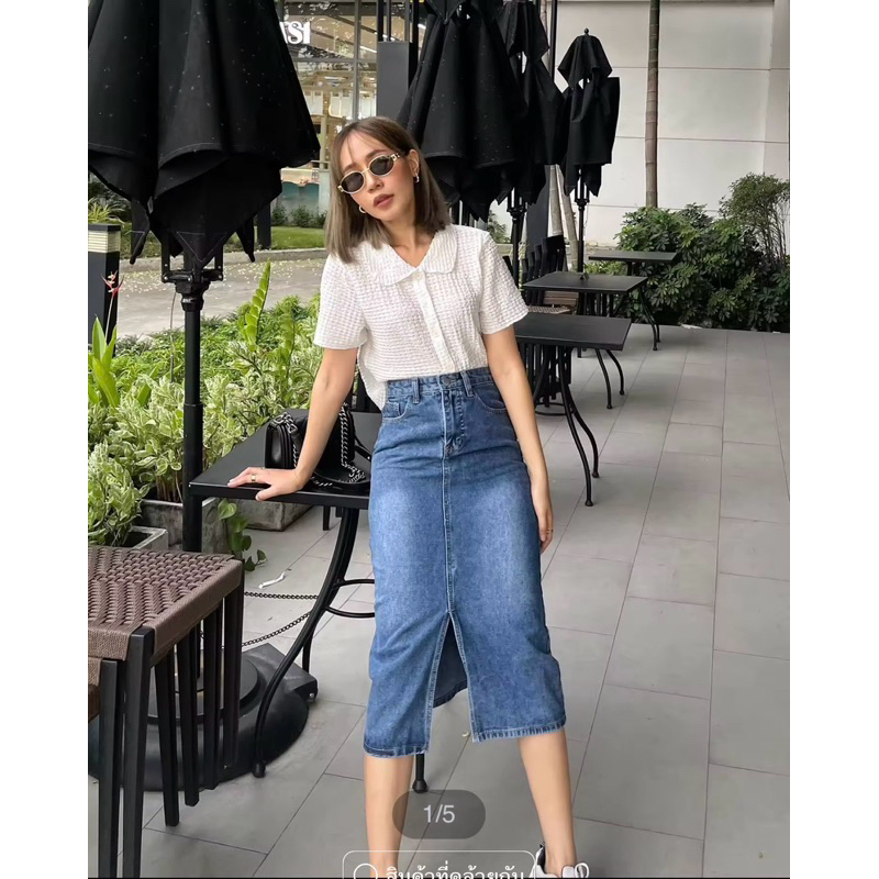 hyde-stuffs กระโปรงยีนส์