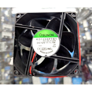 พัดลมขนาด3นิ้วยี่ห้อSUNON DC12V1.7Wสำหรับใส่แท่น2U