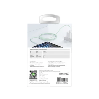 สายชาร์จ ALPHA.X Lightning Cable 1.2M ALUSB-2L Green by Studio7