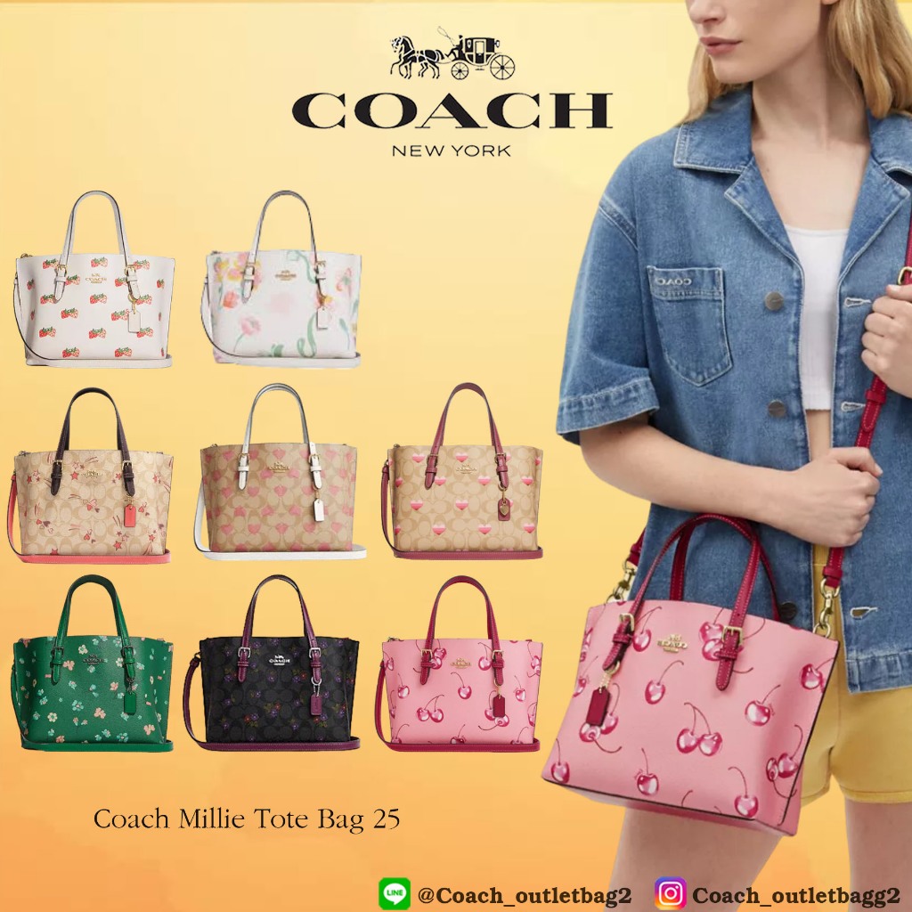 COACH MOLLIE TOTE 25 WITH MYSTICAL FLORAL PRINT (C4084//C8613//C8217//CA252)