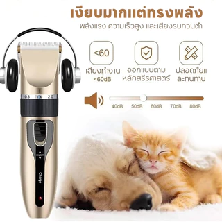 ตัดขนหมาไร้สาย ชุด12ชิ้น USB ชาร์จ ตัดขนสุนัข แบตตาเลี่ยนตัดขนแมว ตัดเล็บแมว ที่รูดขนแม