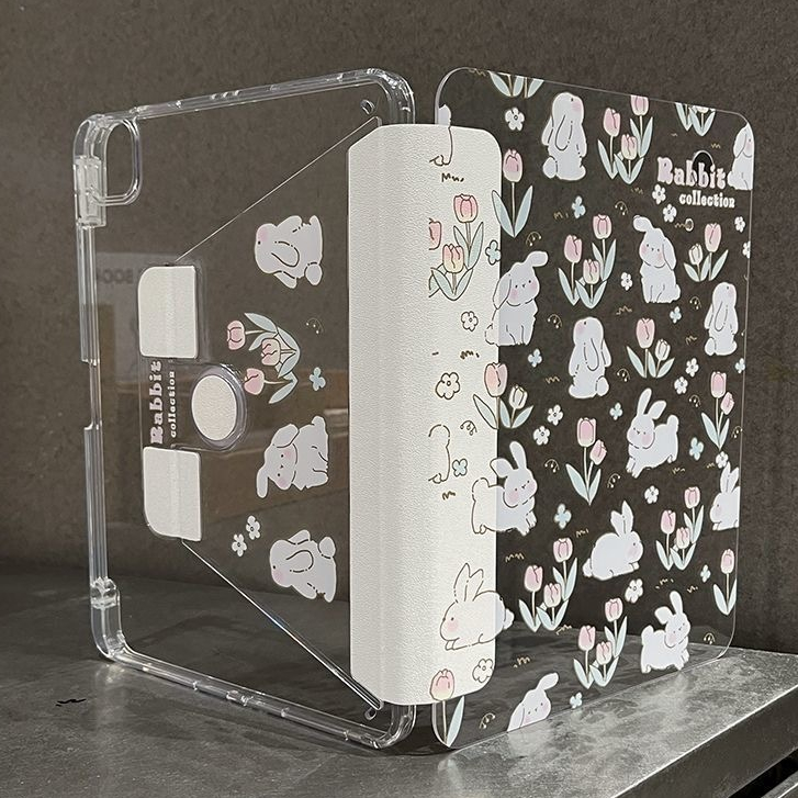 เคสไอแพด720° อะคริลิค หลังใส เคสหมุนไอแพด เคสไอแพดทึบ Pro11 12.9 เจน10 Gen7 gen8 gen9 Case for Air4 