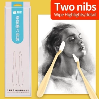แท่งเกลี่ยดินสอพร้อมหัวฟองน้ำ Sketch Pencil Eraser แปรงฟองน้ำเกลี่ยดินสอ