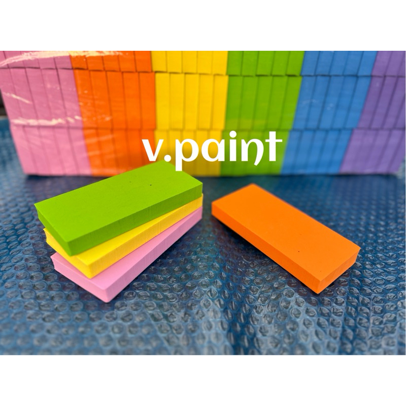 ฟองน้ำรองขัดจับกระดาษทราย 1 ชิ้น ขนาด 14*6.5*1.5 cm. ต่อชิ้น