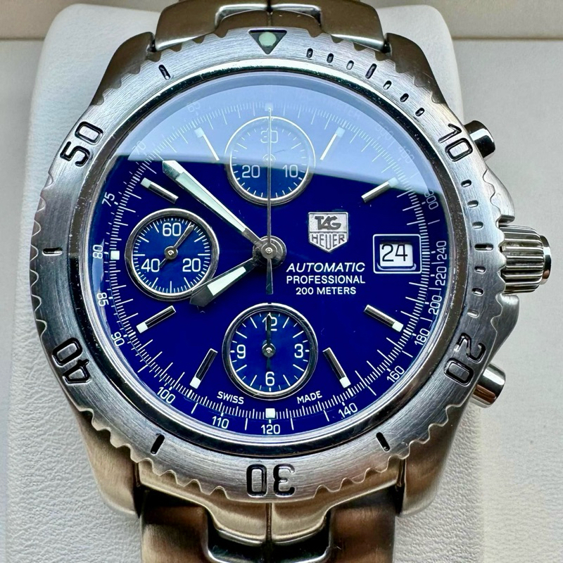 Tag Heuer Link Automatic Chronograph CT2110 Blue Dial