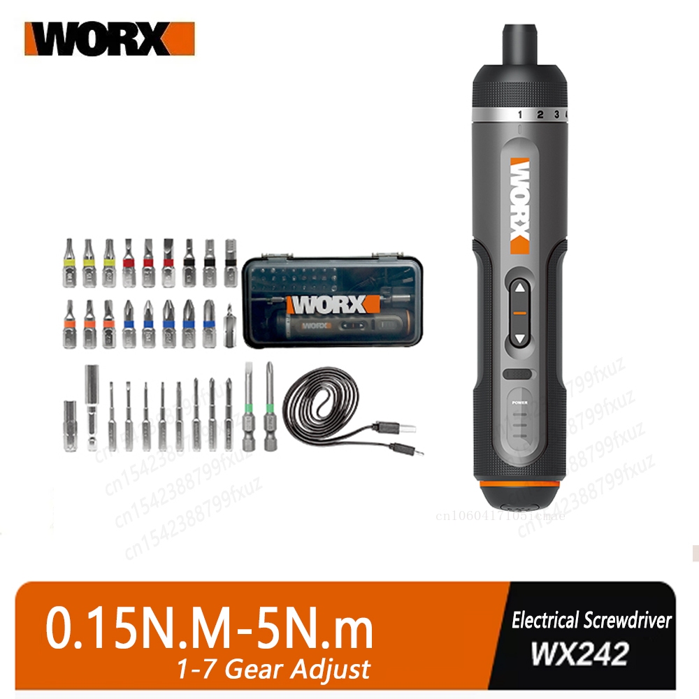Worx WX242 ไขควงไฟฟ้าขนาดเล็ก รุ่น 2 - แบบชาร์จไฟได้ ชุดเครื่องมืออเนกประสงค์สำหรับใช้ในบ้าน