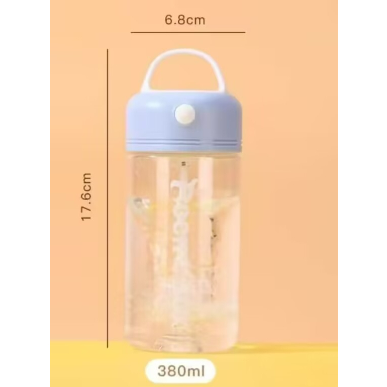 แก้วเชคโปรตีน แก้วชงโปรตีน รุ่นยอดนิยม แก้วพลาสติกใสแบบแข็ง380ml พกพาสะดวกสำหรับออกกำลังกาย COD ราคา ถูกที่สุด ดีลบีเคเค แกลเลอรีภาพที่ 2