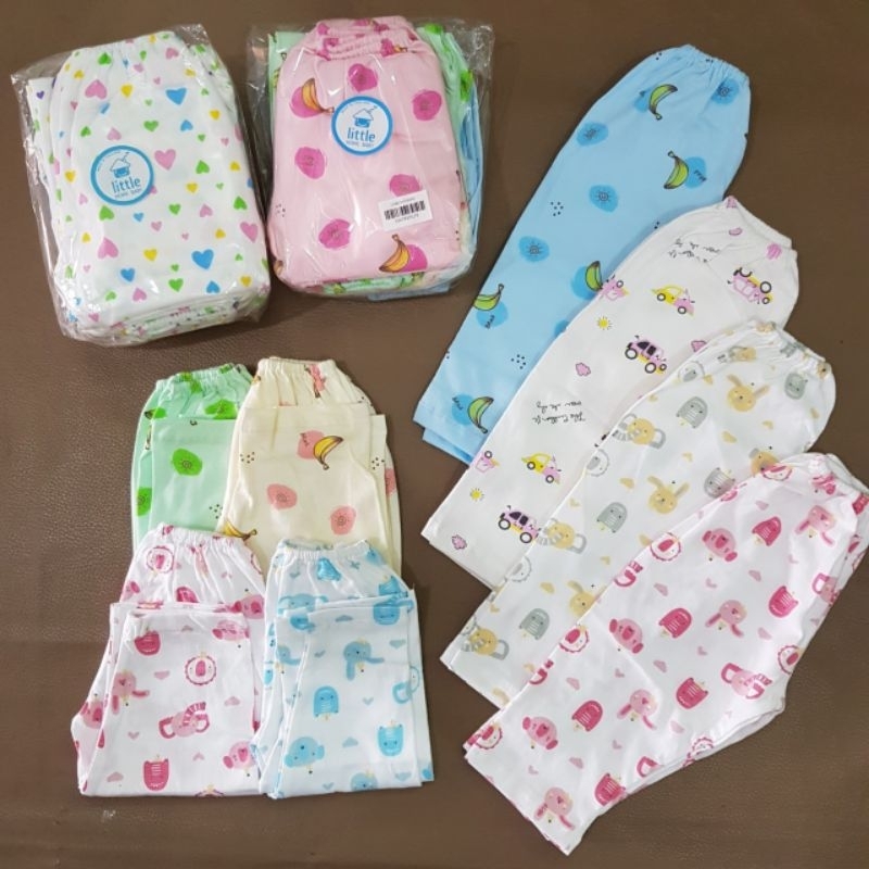 Little Baby กางเกงขายาวเด็กอ่อน 0-3 เดือน ผ้าคอตตอน เกรดแบรนด์