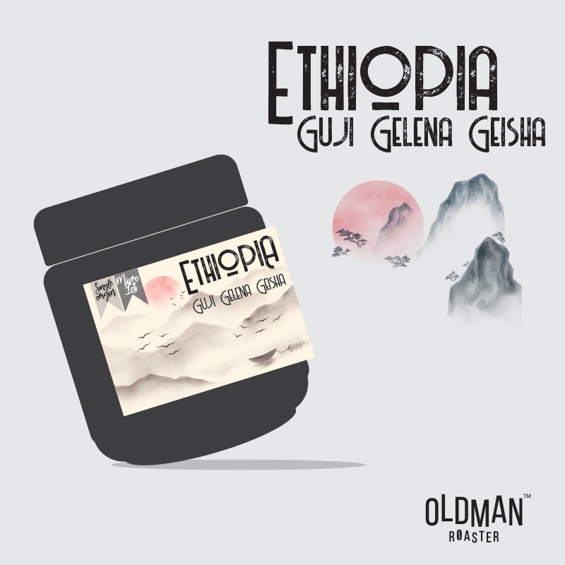 เมล็ดกาแฟ ETHIOPIA GUJI GELENA GEISHA (คั่วอ่อน) กระปุก 200 g