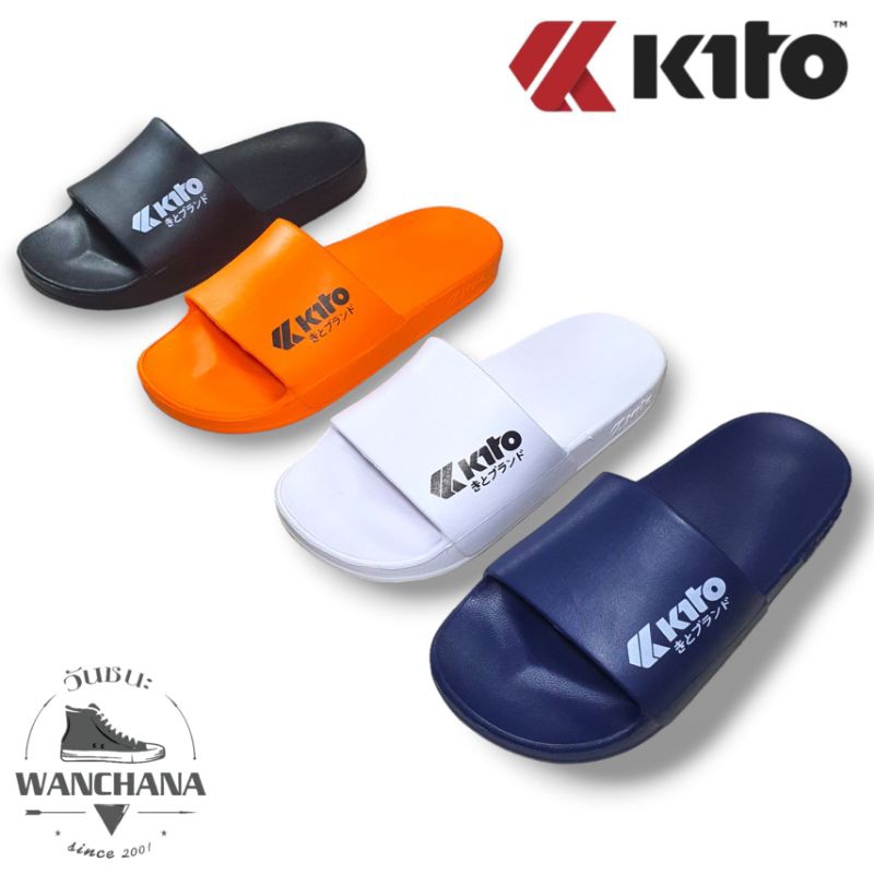 รองเท้าแตะ Kito รุ่น AH98 สีดำ-กรม-ขาว-น้ำเงิน-แดง ขนาด 36-43