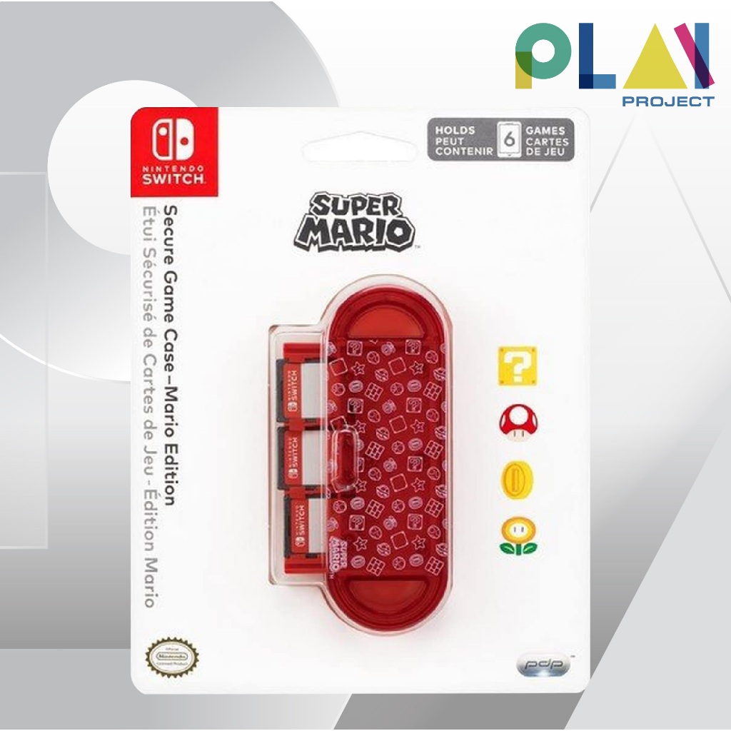 Secure Game Case Mario Edition for Nintendo Switch [มือ1] [ตลับใส่การ์ดเกม] [เคสใส่การ์ด]