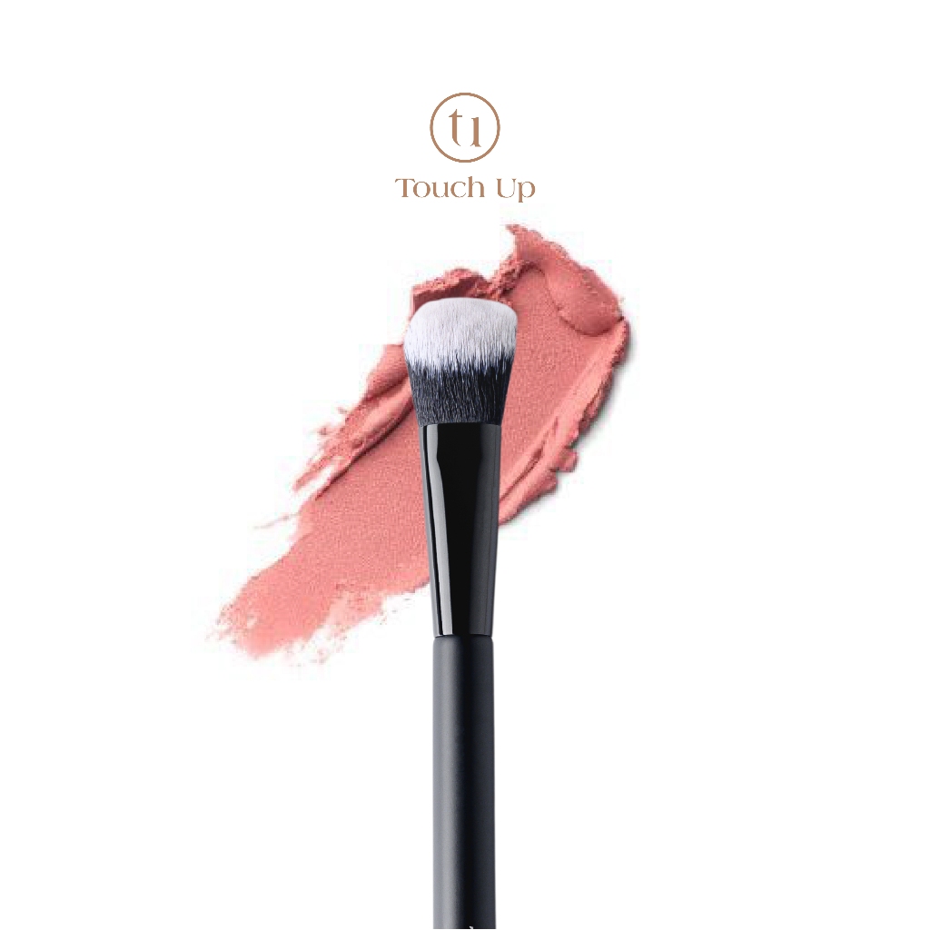 (( ขนสังเคราะห์ )) แปรงเกลี่ยครีมบรัช Touch Up เบอร์ 413 (Cream Blush Brush) ไม่มีกล่องแพคเกจจิ้ง