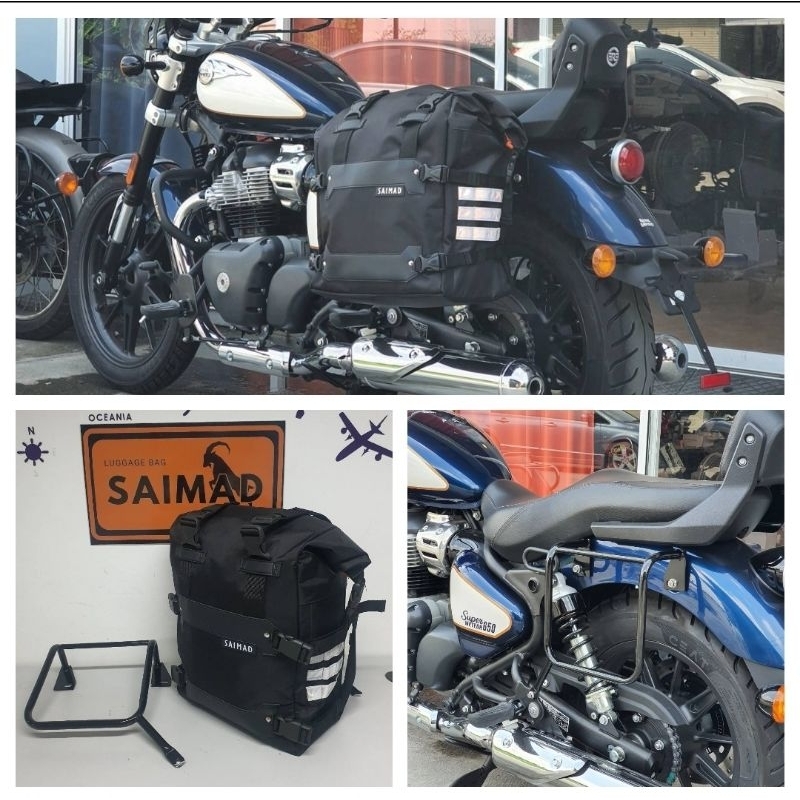 ชุดกระเป๋าข้างมอไซค์ 🔸️SAIMAD🔸️ Royal Enfield Super Meteor 650